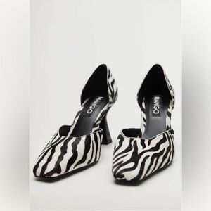 Mango Women’s Zebra Leather Shoes